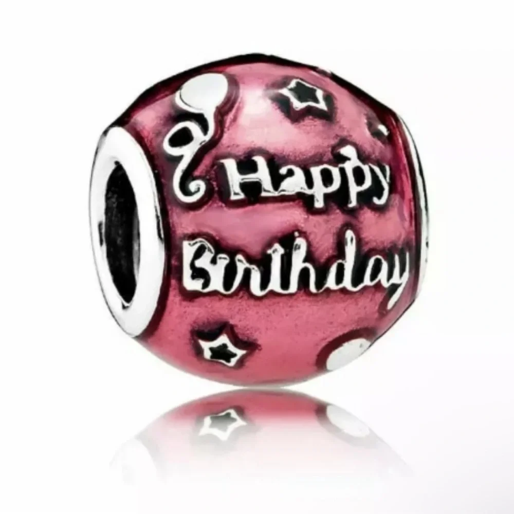 Pandora Pink Birthday Charm - Picture 1 of 3